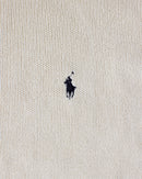 RL Cream & Navy Logo Sweater