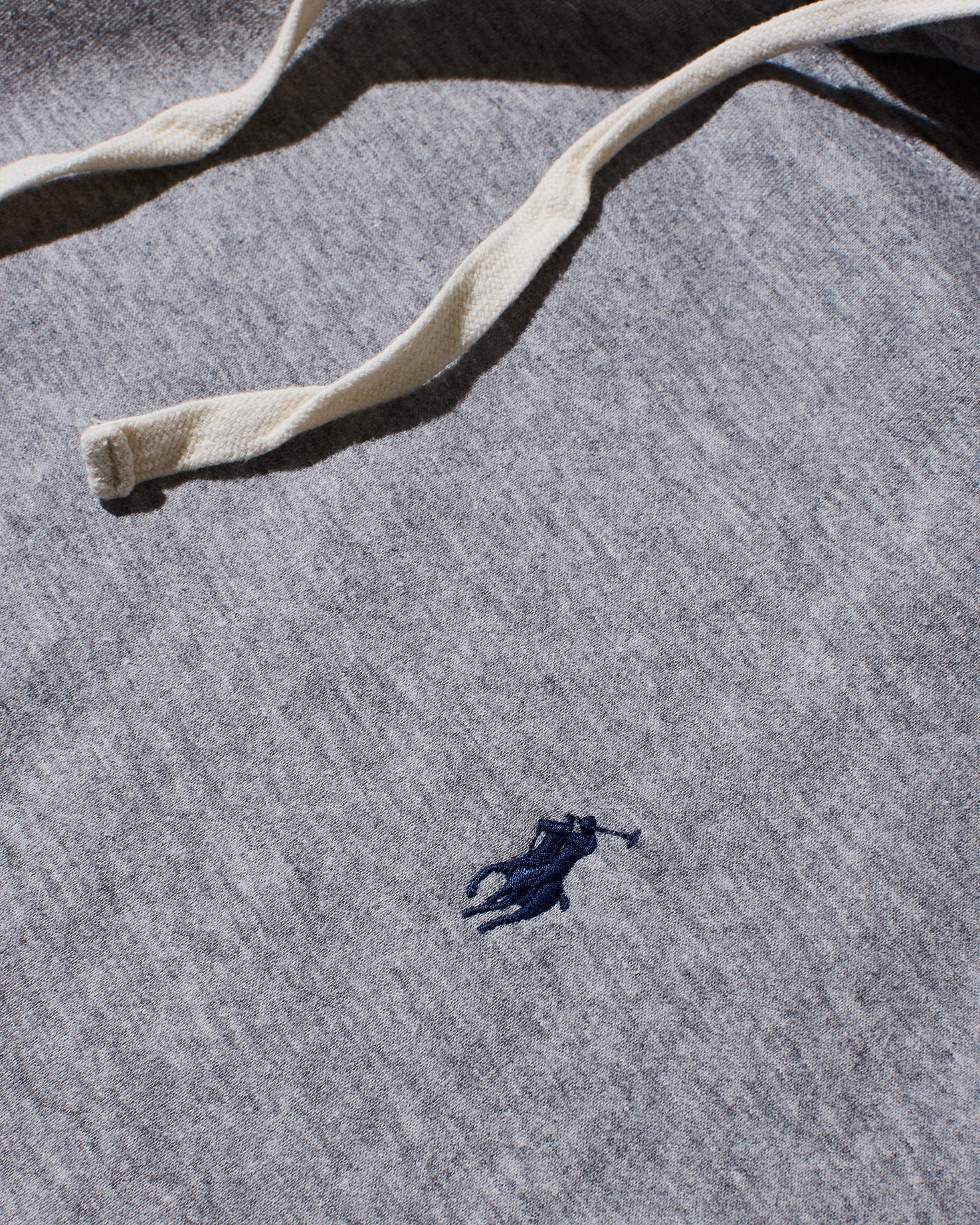 RL Grey & Navy Pony Hoodie