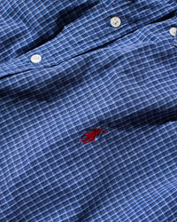 RL Blue Check & Red Pony Shirt