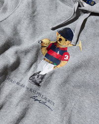 RL Grey Polo Bear Hoodie (M)