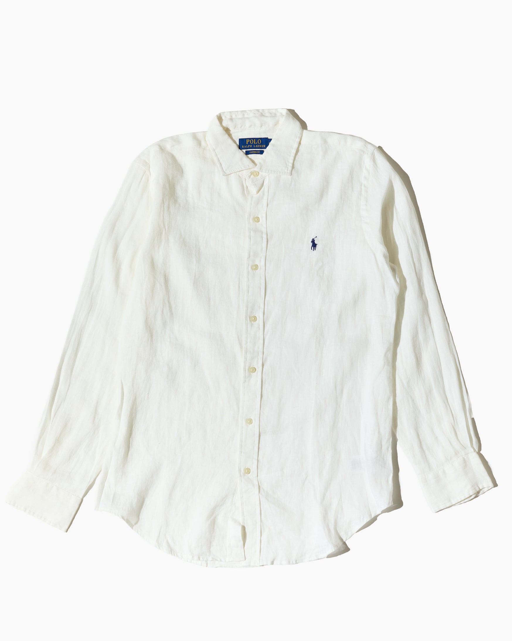 RL White & Navy Logo Shirt