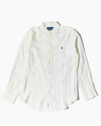 RL White & Navy Logo Shirt