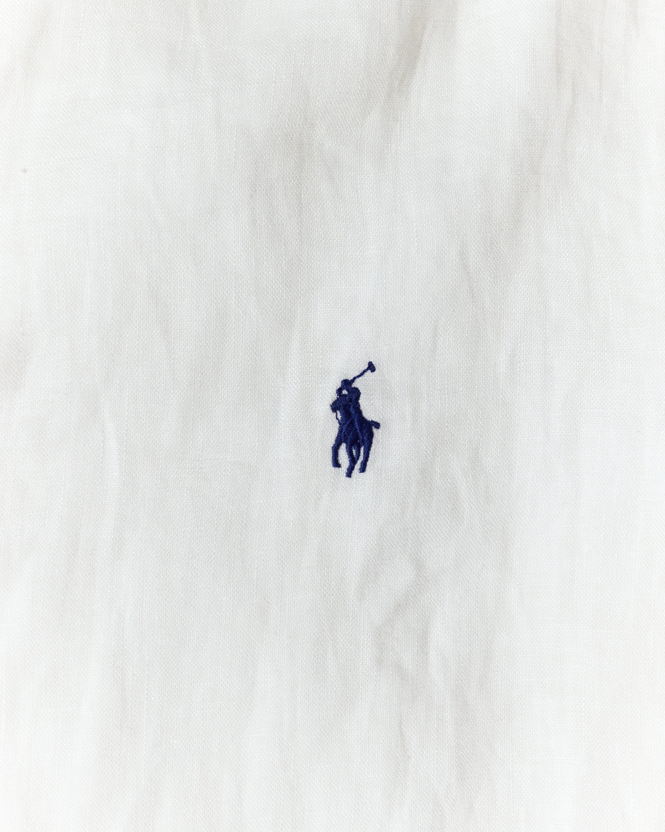 RL White & Navy Logo Shirt