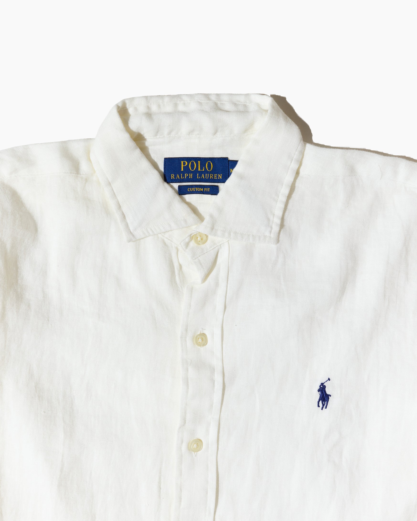 RL White & Navy Logo Shirt