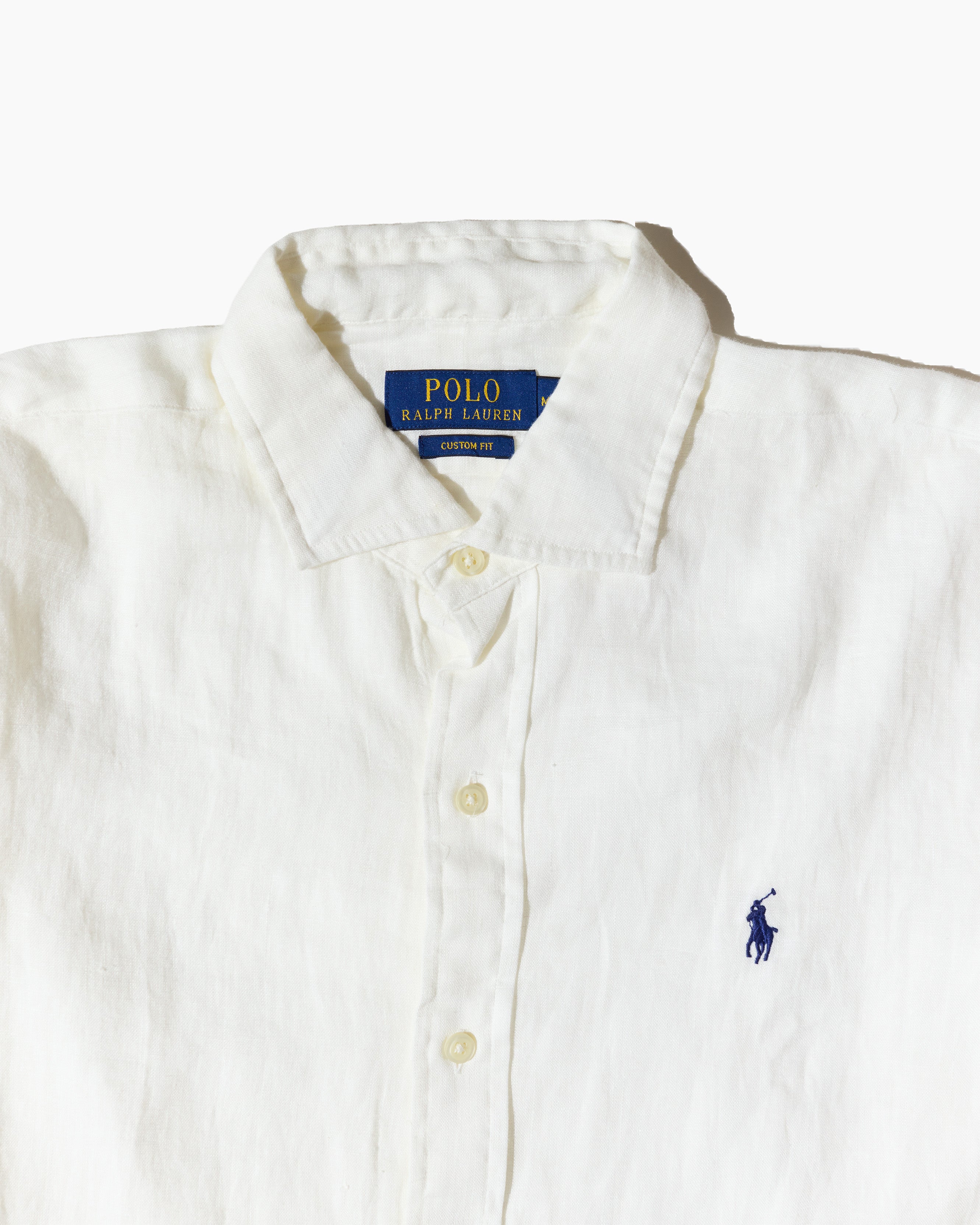 RL White & Navy Logo Shirt