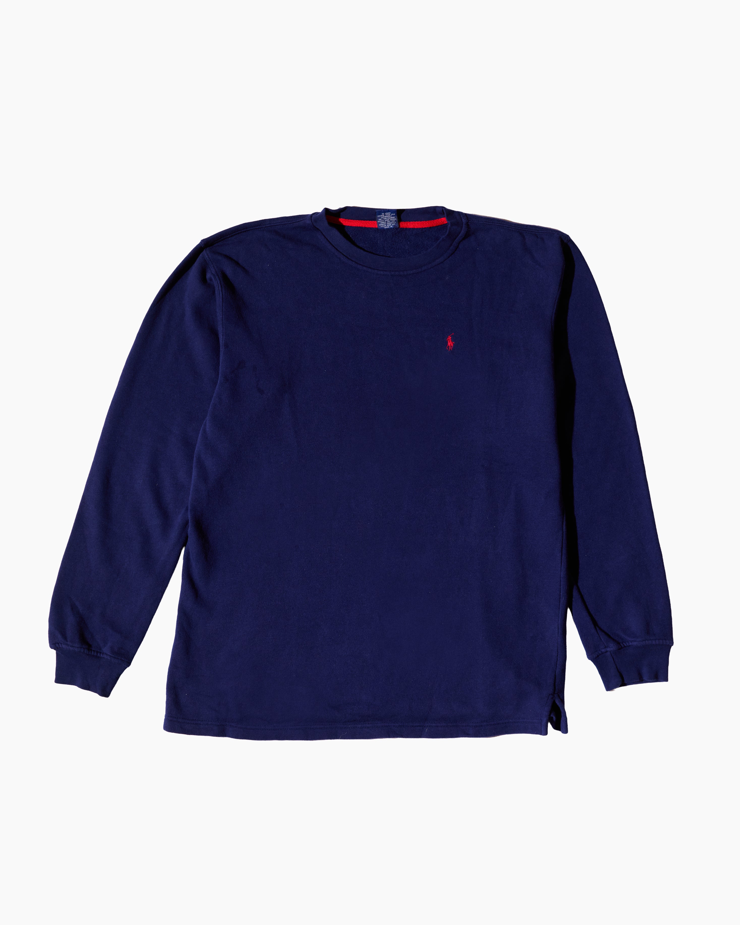 RL Navy & Red Logo Sweatshirt