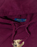 RL Maroon Polo Bear Hoodie (XL)