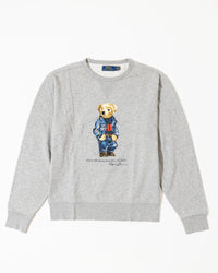 RL Grey Polo Bear Hoodie (M)