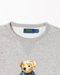 RL Grey Polo Bear Hoodie (M)