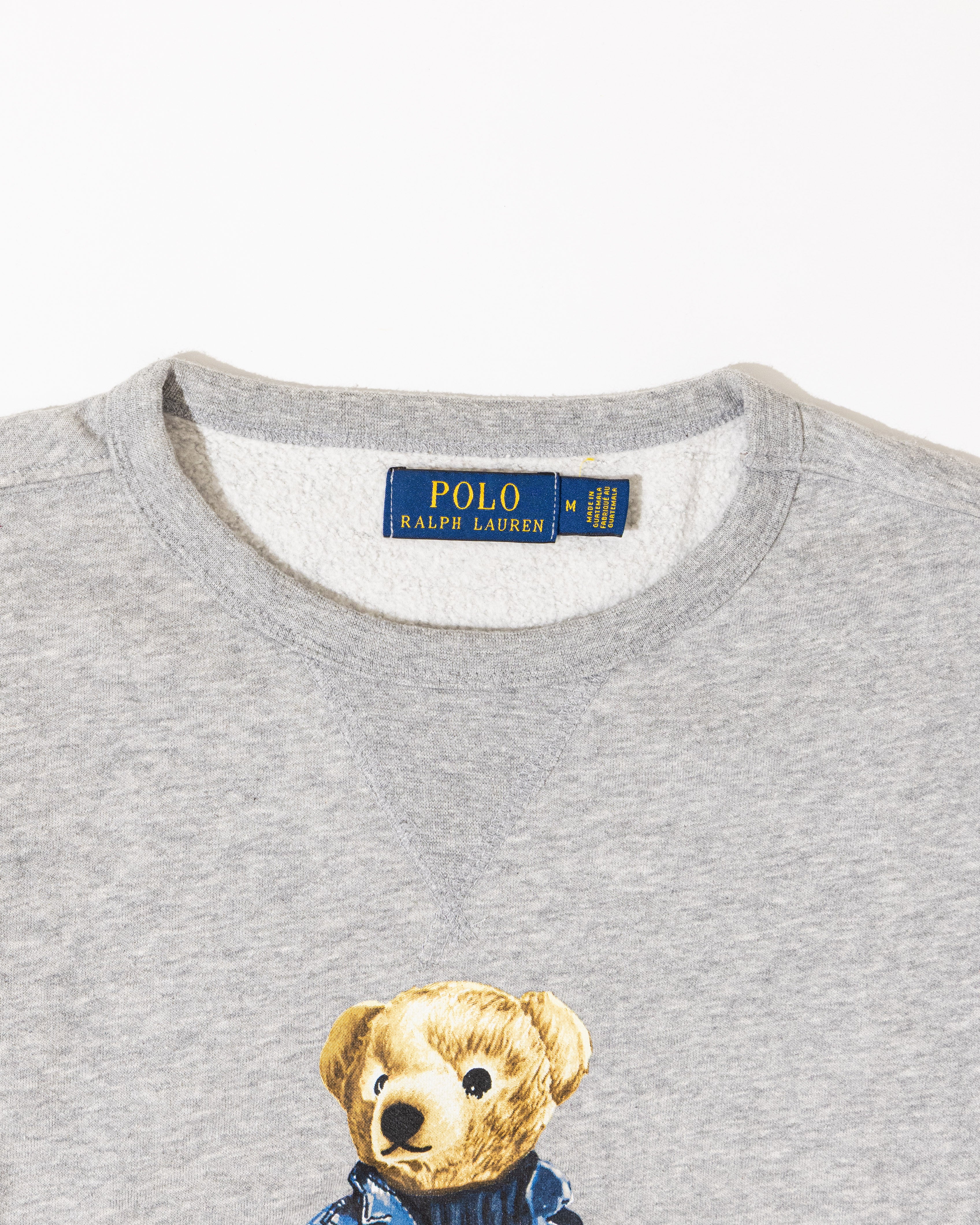 RL Grey Polo Bear Hoodie (M)