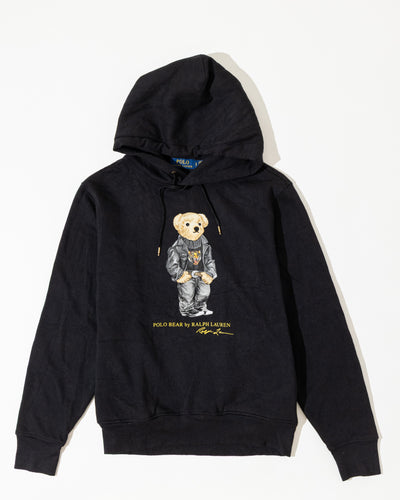 RL Black Polo Bear Hoodie (S)