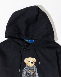 RL Black Polo Bear Hoodie (S)