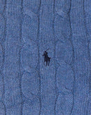 RL Blue Cable Knit Sweater & Navy Logo (S)