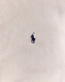 RL Cream & Navy Logo Cardigan