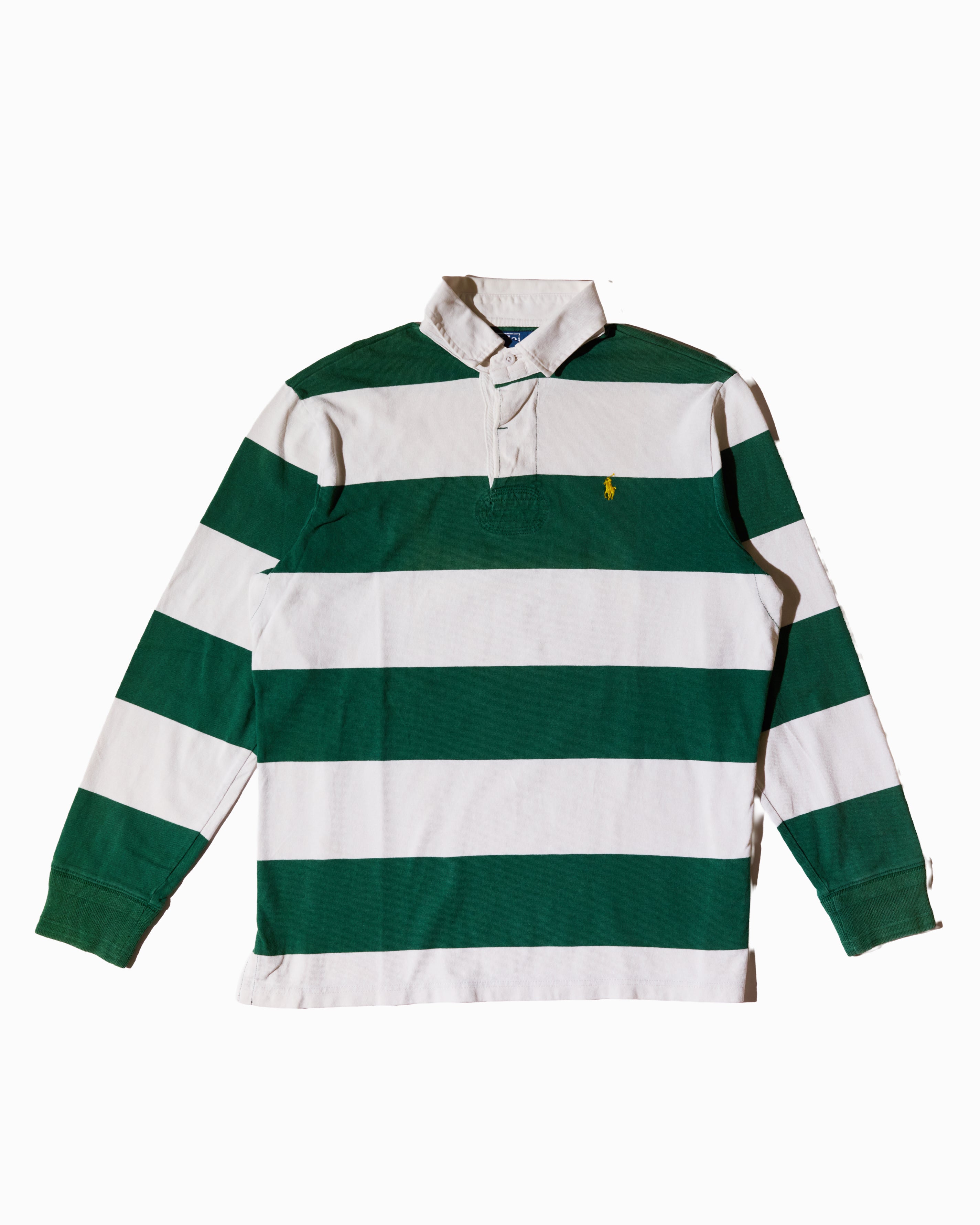 RL Green & Yellow Logo Rugby Shirt