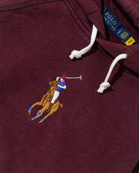 RL Maroon Polo Bear Hoodie (S)