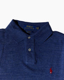 RL Navy & Red Logo Long Sleeve Polo