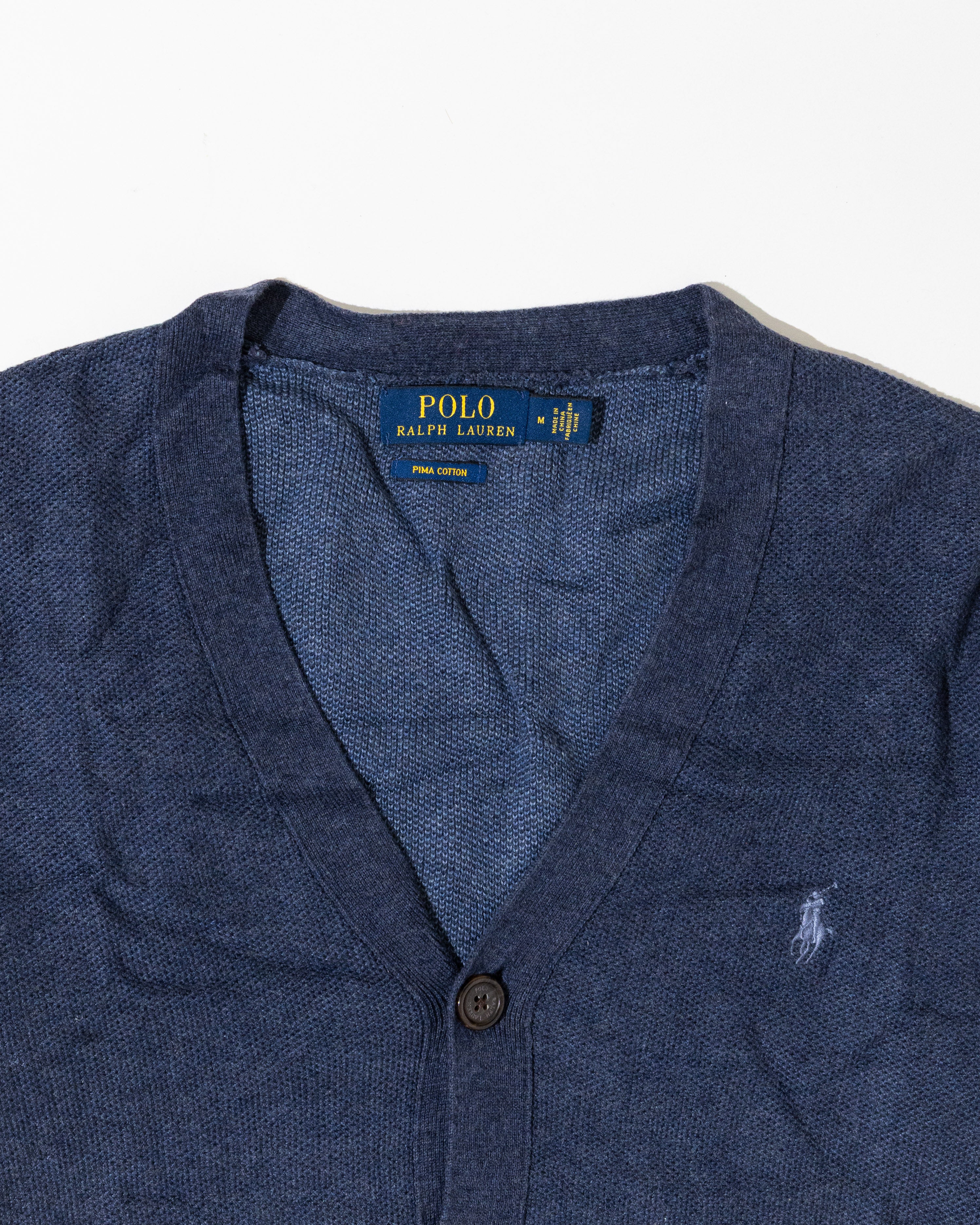 RL Blue Cardigan & Light Blue Logo (M)