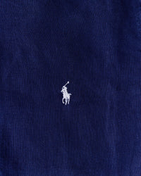 RL Navy & White Logo Linen Shirt