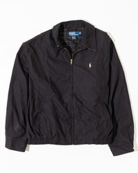 RL Black Harrington Jacket & Cream Logo (L)
