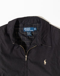 RL Black Harrington Jacket & Cream Logo (L)