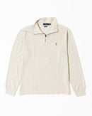 RL Light Grey Half-Zip Sweater & Colorful logo (M)