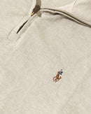 RL Light Grey Half-Zip Sweater & Colorful logo (M)