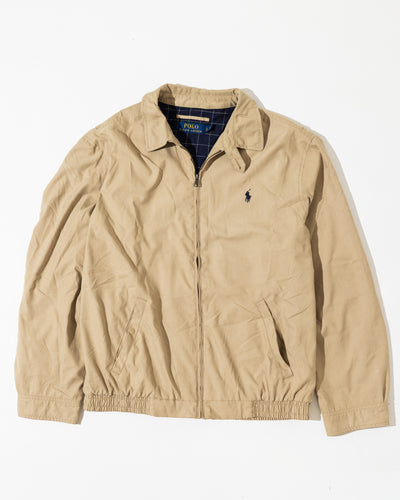 RL Beige Harrington Jacket & Navy Logo (L)