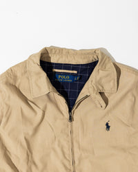RL Beige Harrington Jacket & Navy Logo (L)