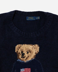 RL Navy Bear Knit Sweater (M)
