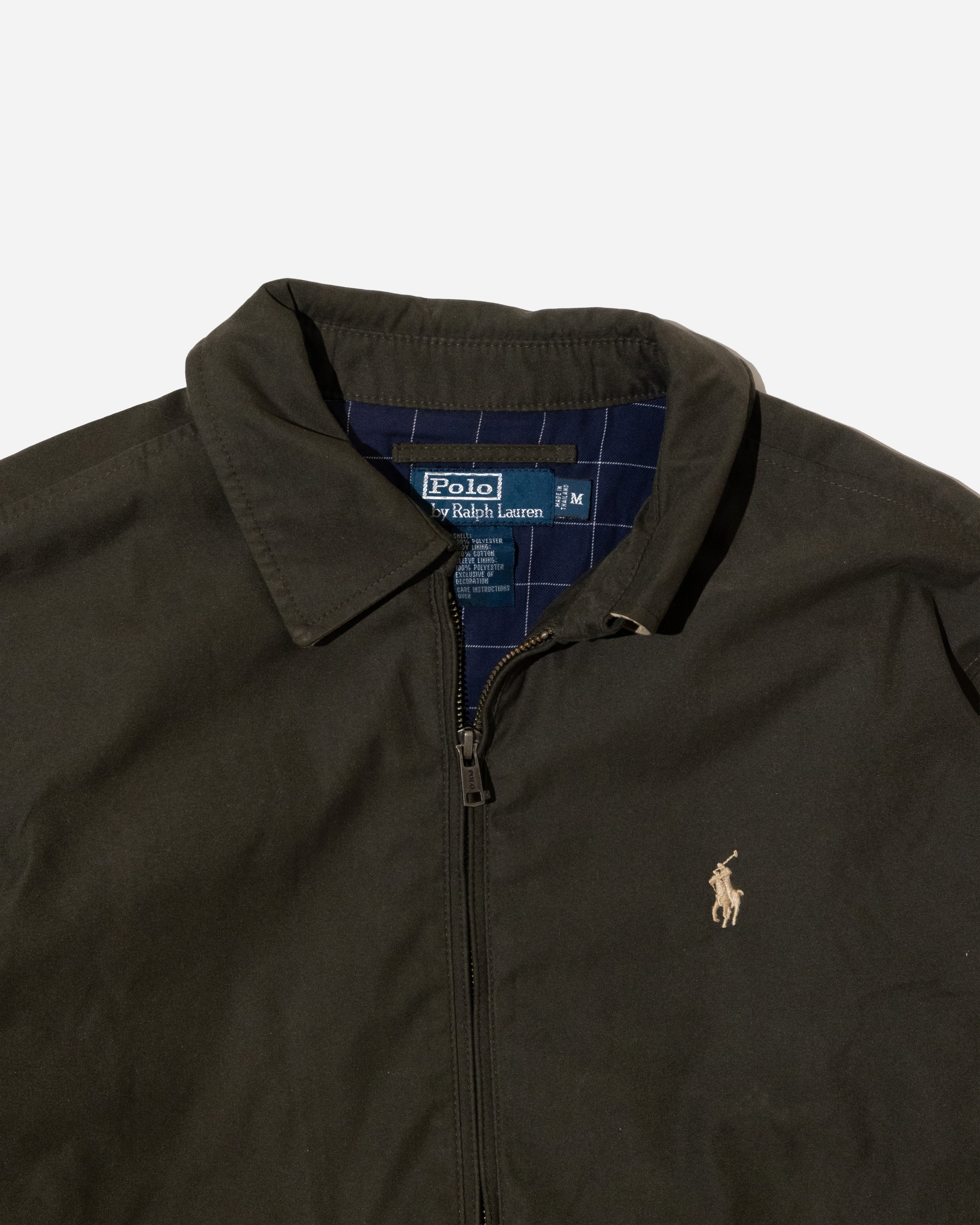RL Olive Harrington Jacket & Beige Logo (M)