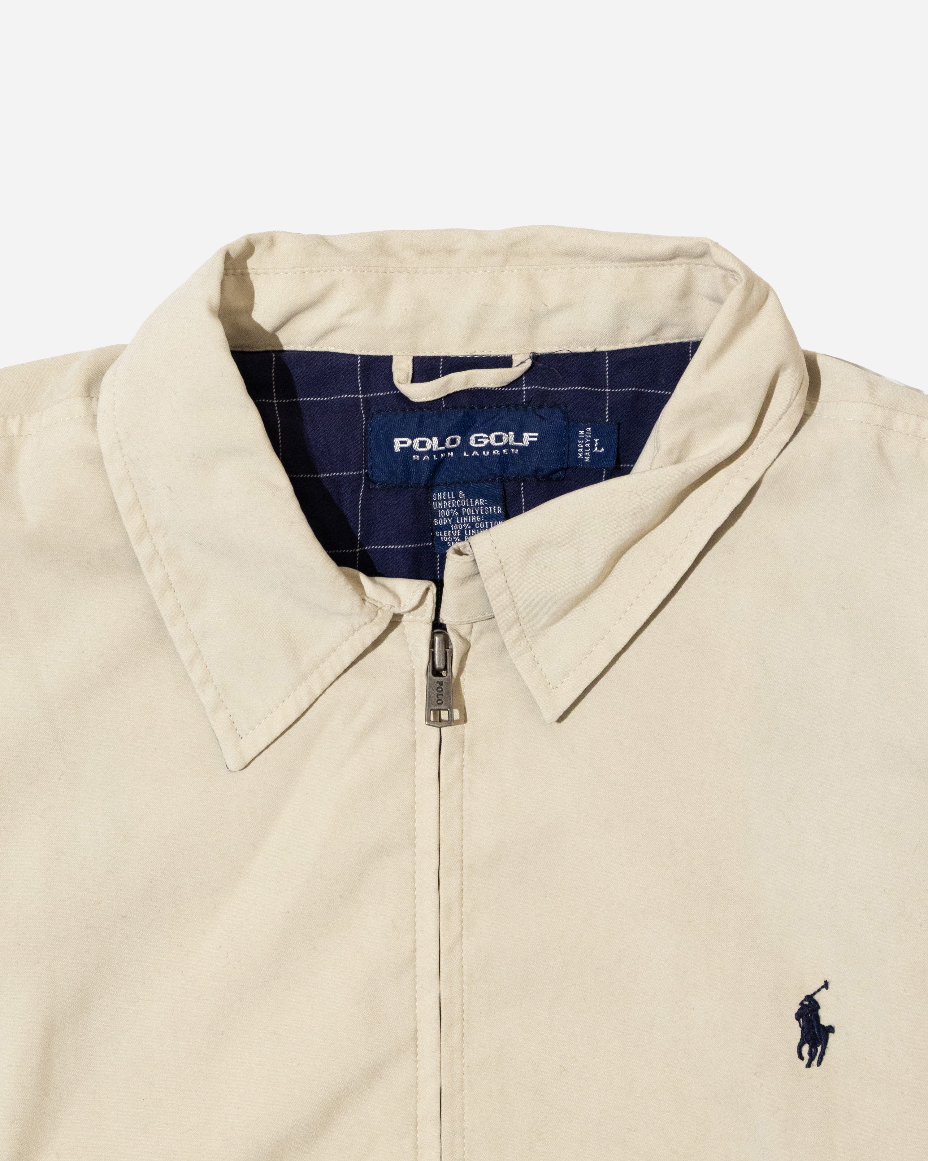 RL Cream Harrington Jacket & Navy Logo (L)