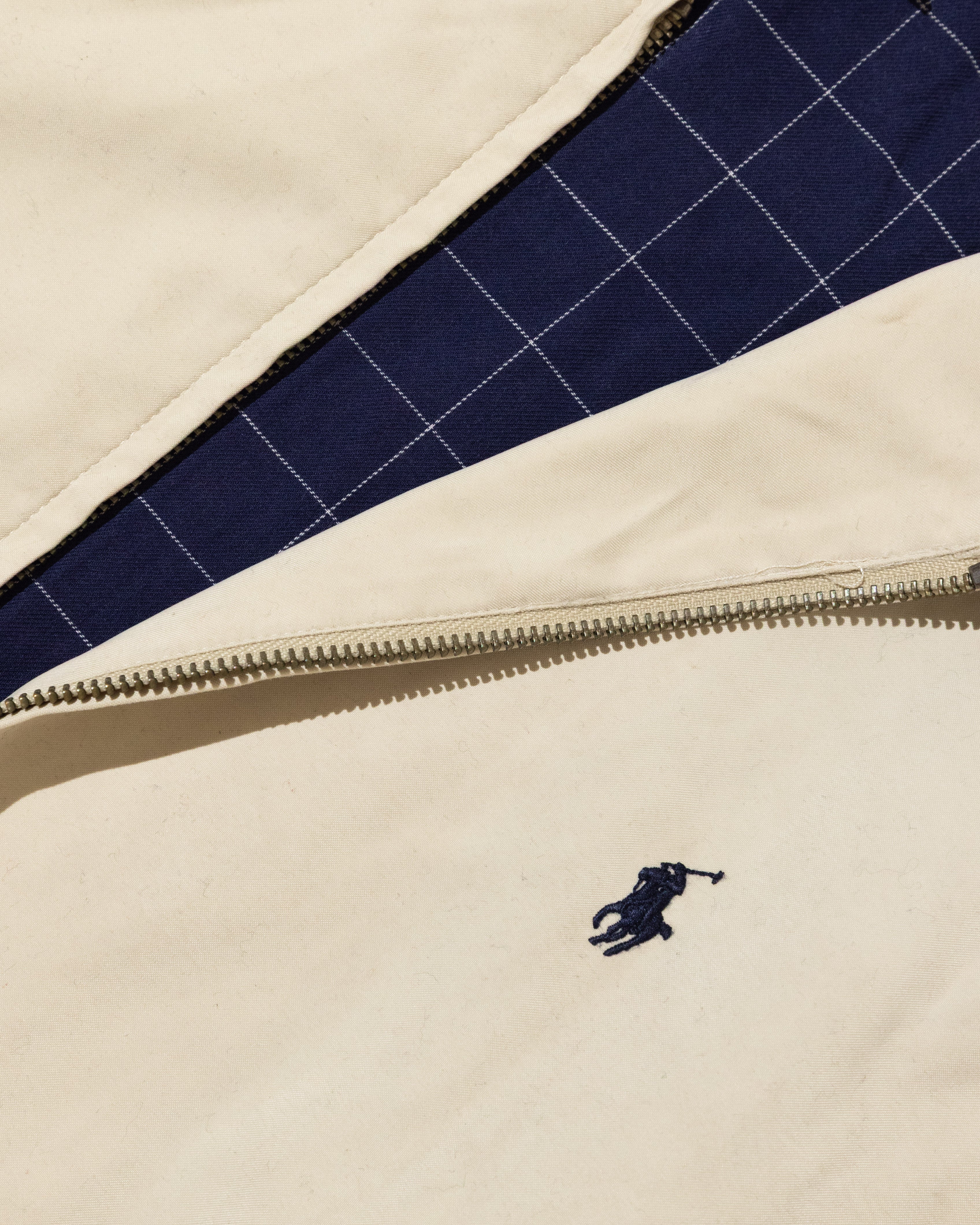 RL Cream Harrington Jacket & Navy Logo (L)