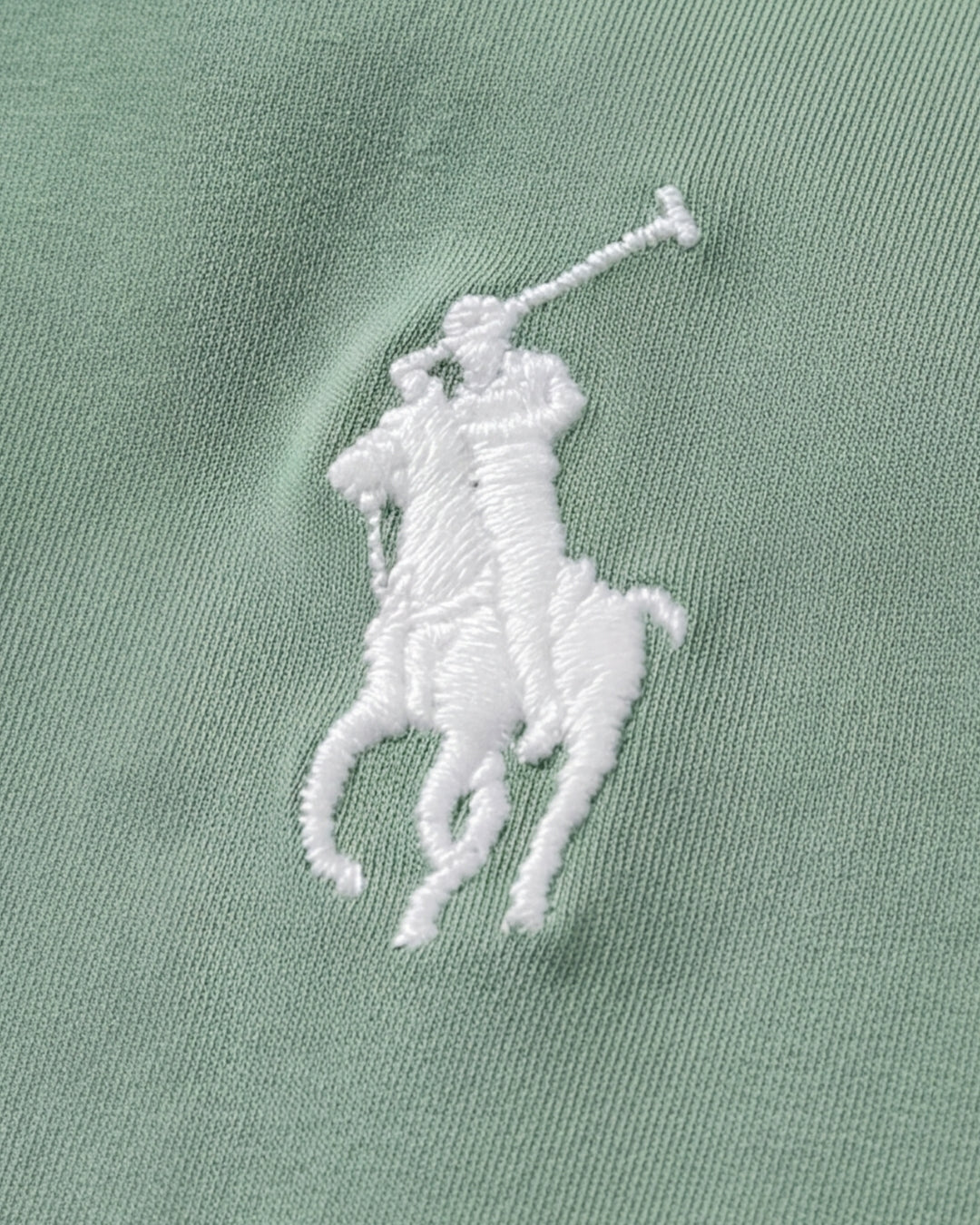 מכופתרת כותנה ירוקה לוגו לבן Polo Ralph Lauren
