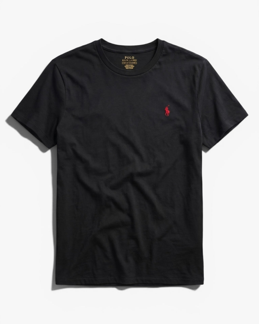 חולצת טי-שירט שחורה לוגו אדום Polo Ralph Lauren