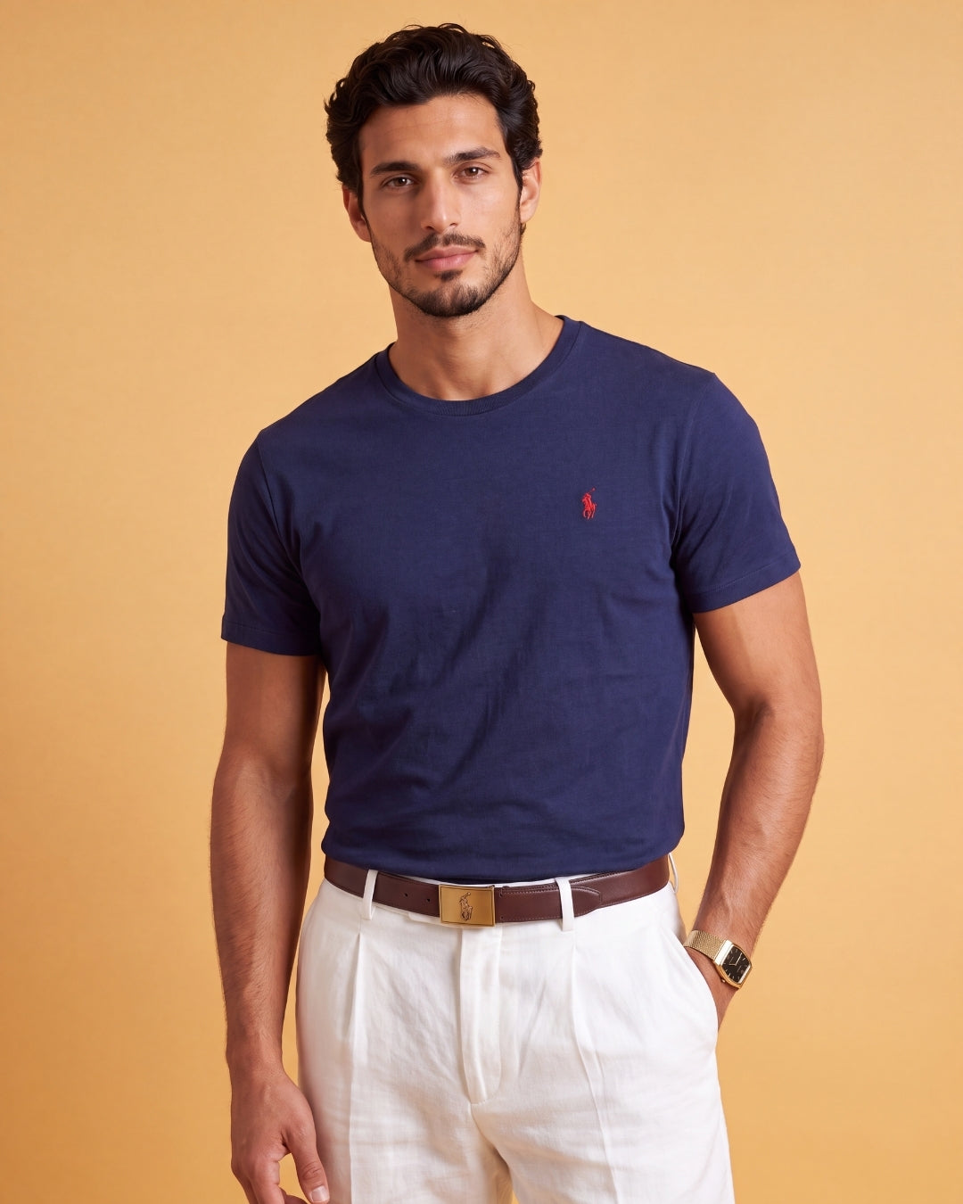 חולצת טי-שירט נייבי לוגו אדום Polo Ralph Lauren