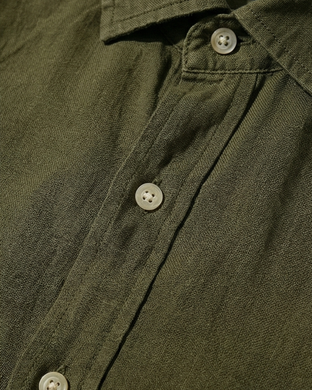 מכופתרת פשתן ירוקה לוגו כתום Polo Ralph Lauren