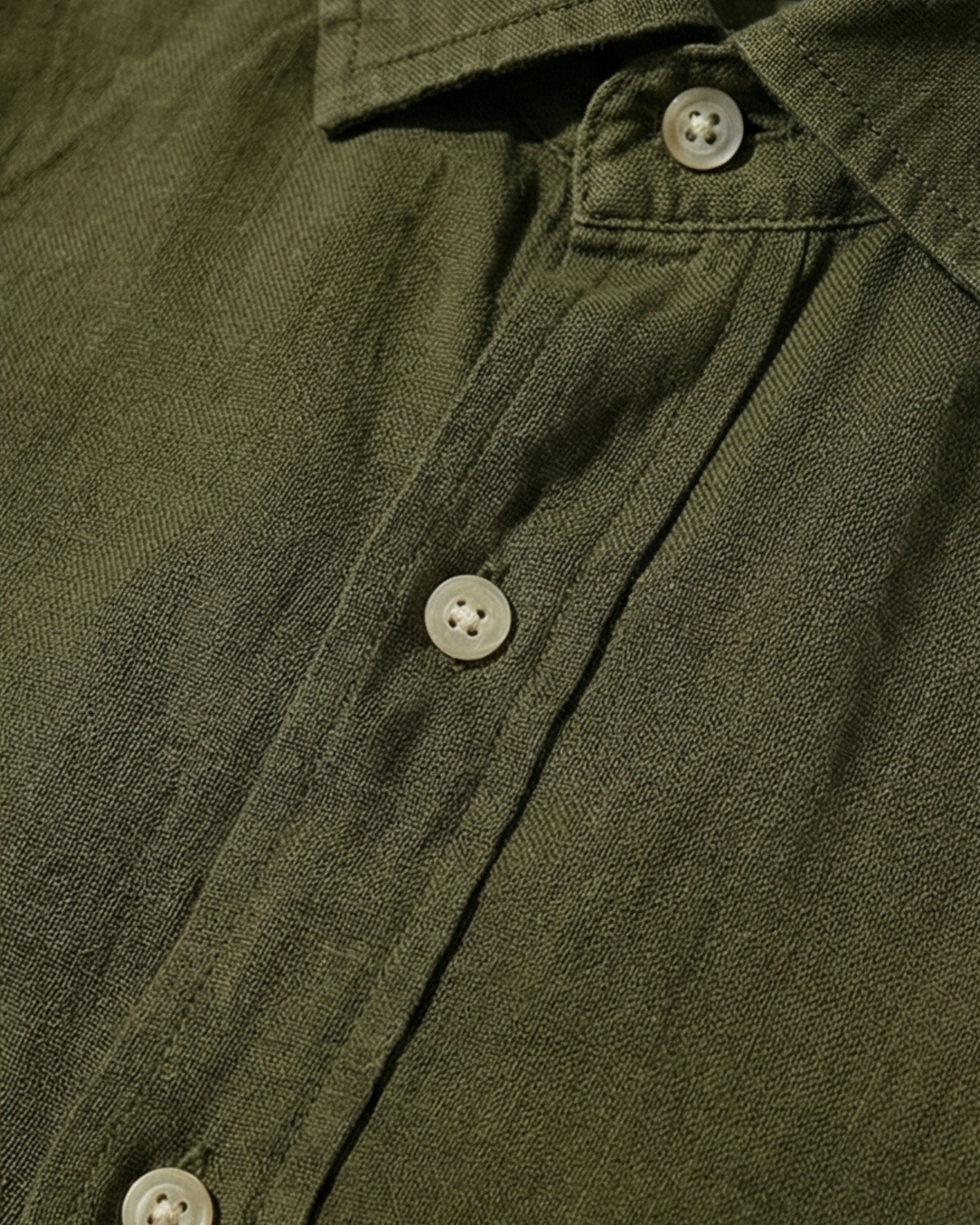 מכופתרת פשתן ירוקה לוגו כתום Polo Ralph Lauren