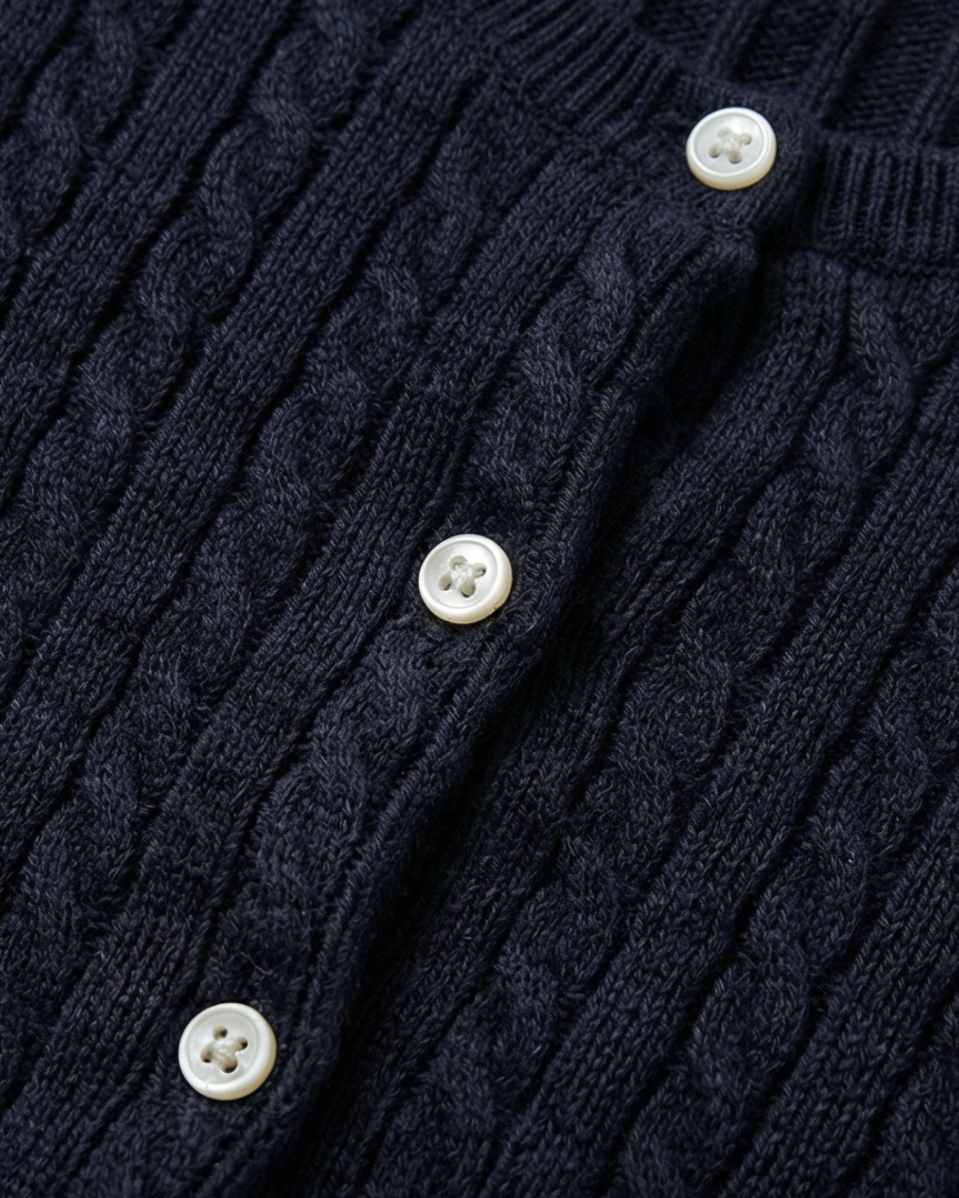 קרדיגן צמות נייבי לנשים מכותנה Polo Ralph Lauren