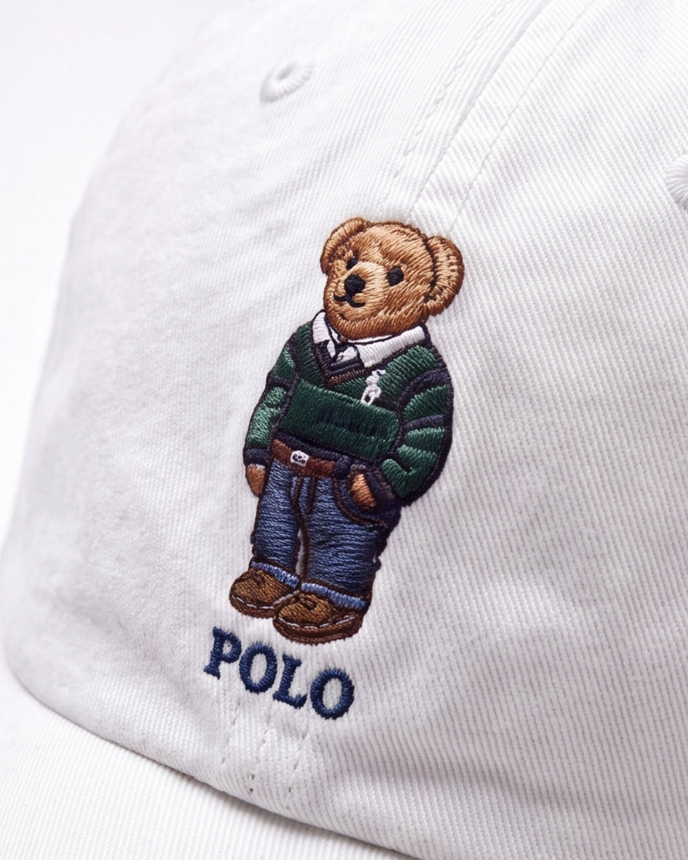 כובע דובי לבן Polo Ralph Lauren