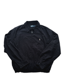 ‏RL Black & Beige Logo Bomber Jacket