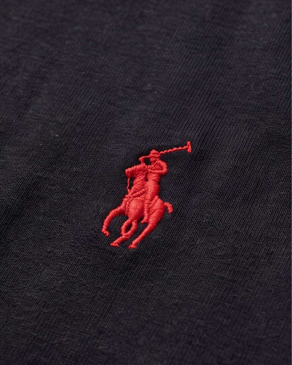 חולצת טי-שירט שחורה לוגו אדום Polo Ralph Lauren