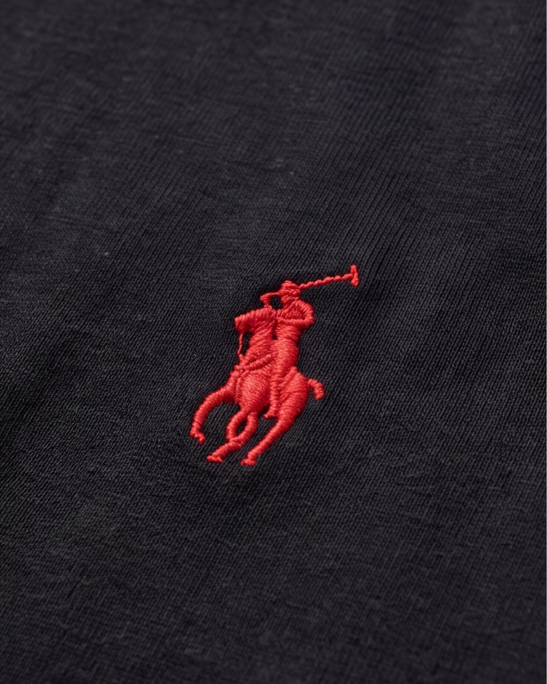 חולצת טי-שירט שחורה לוגו אדום Polo Ralph Lauren