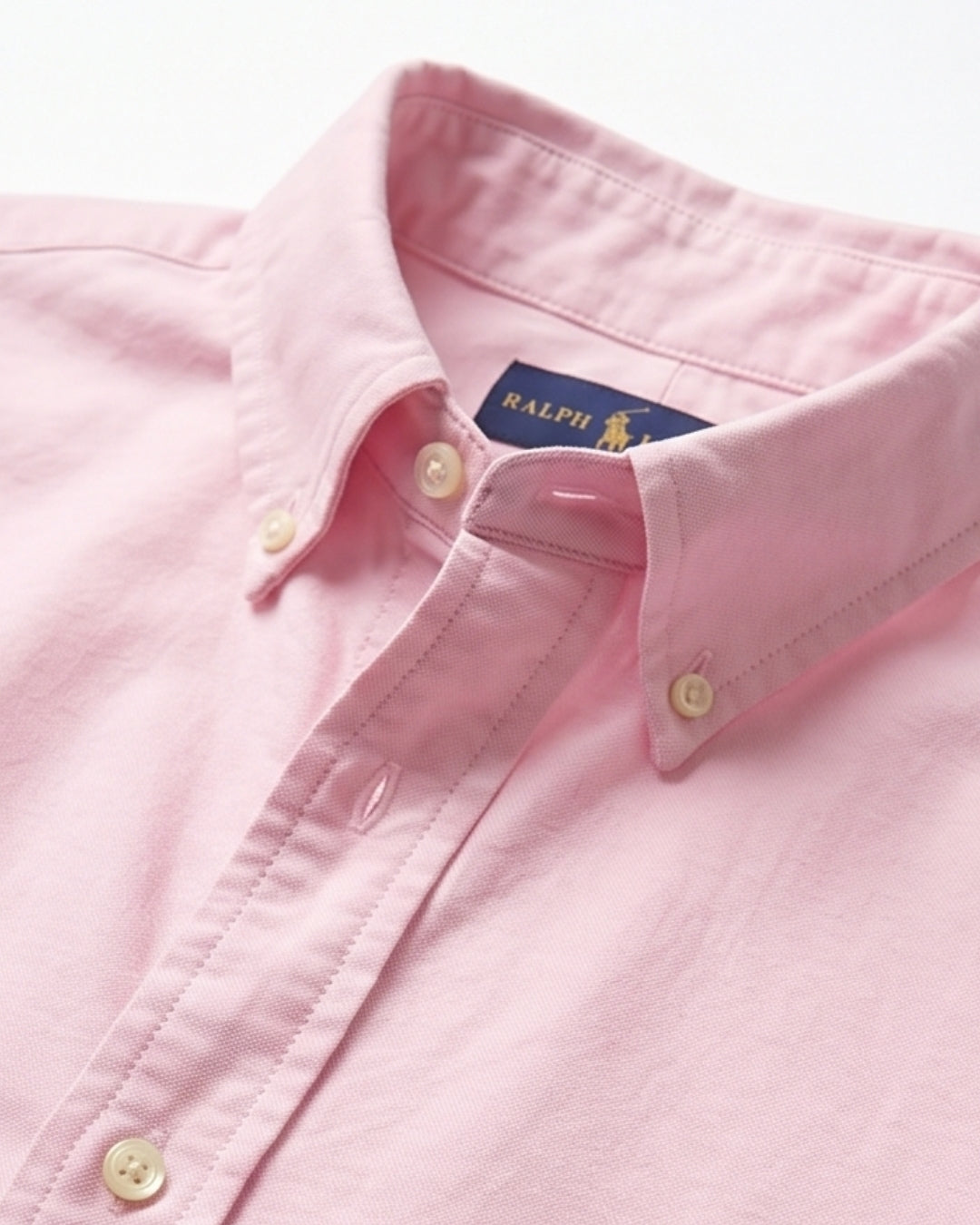 מכופתרת אוקספורד ורודה לוגו צבעוני Polo Ralph Lauren