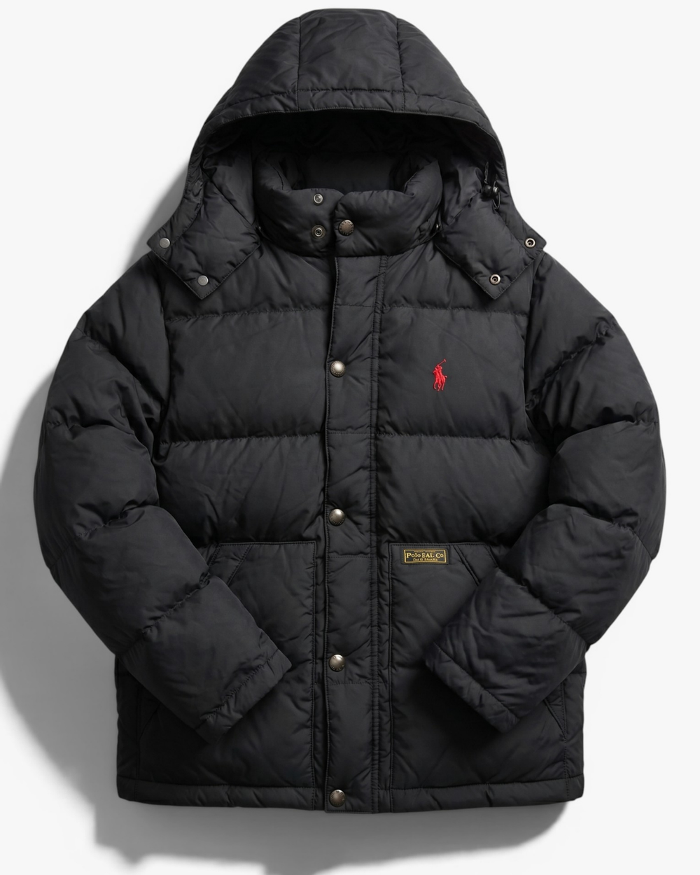 מעיל פוך שחור ניילון לילדים  Polo Ralph Lauren