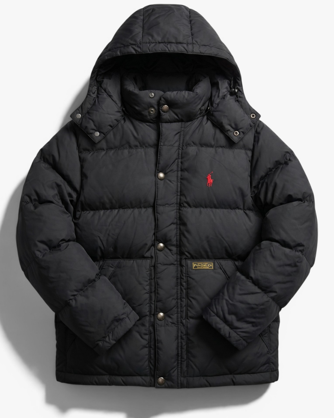 מעיל פוך שחור ניילון לילדים  Polo Ralph Lauren