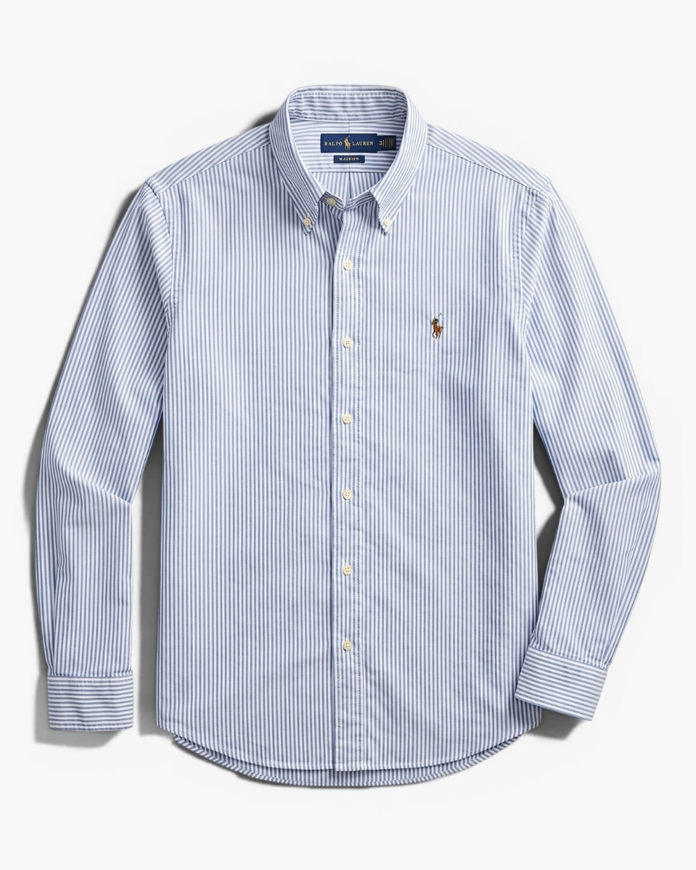 מכופתרת אוקספורד פסים תכלת-לבן לוגו צבעוני Polo Ralph Lauren