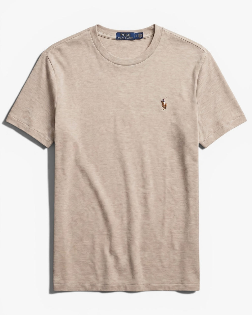 חולצת טי-שירט בז לוגו צבעוני Polo Ralph Lauren