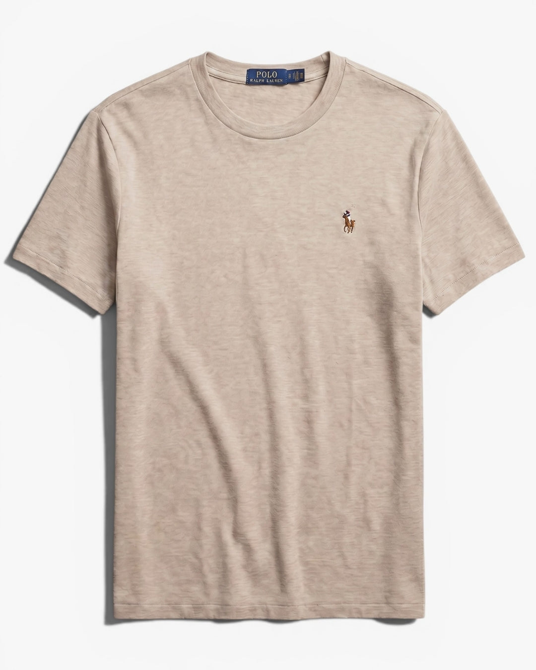 חולצת טי-שירט בז לוגו צבעוני Polo Ralph Lauren