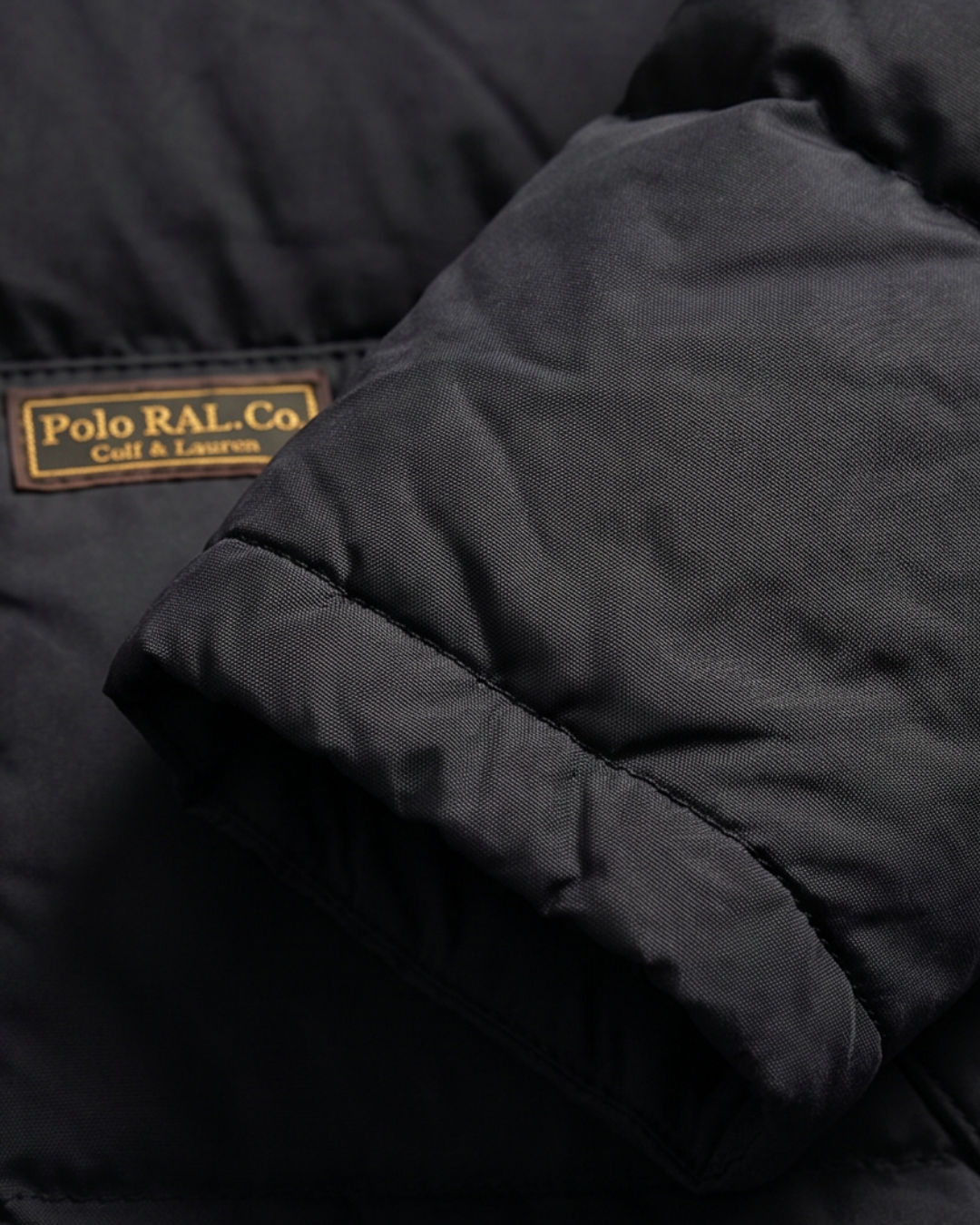 מעיל פוך שחור ניילון לילדים  Polo Ralph Lauren